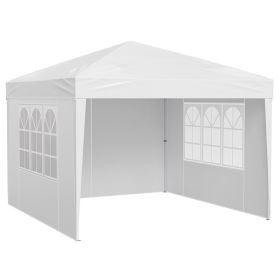 Pop Up Canopy, 10 x 10 FT Instant Canopy Portable Gazebo with 3 Sidewalls & 2 Ventilated Windows
