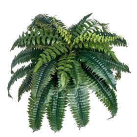 Artificial Ferns 2 Pcs, Natural Spread Diameter 35-39 Inch, Large Hanging Artificial Boston Ferns, Fake Plant Wall Decor with 35 Branches