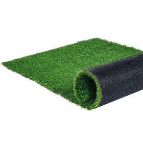 Artifical Grass, 3 x 5 ft Rug Green Turf, 1.38" Fake Door Mat Outdoor Patio Lawn Decoration, Easy to Clean with Drainage Holes