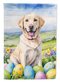 Yellow Labrador Retriever Easter Egg Hunt Garden Flag Mailbox Flag Decorative Yard Flag Banner Outside Patio Artwork Yard Flower Beds, Garden Siz