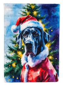 Great Dane Christmas Garden Flag Mailbox Decorative Yard Banner Outside Patio Artwork for Flower Beds, Garden Size, Multicolor