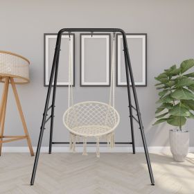 Heavy Duty Metal Swing Frame for Kids and Adults 500LBS Weight Capacity A Frame Swing Stand Only Indoor Outdoor Freestanding Backyard Swing Set B (size: 54*54.5*70.9in)
